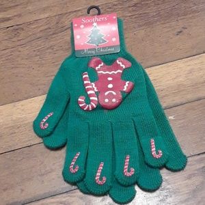 Christmas Gingerbread man gloves